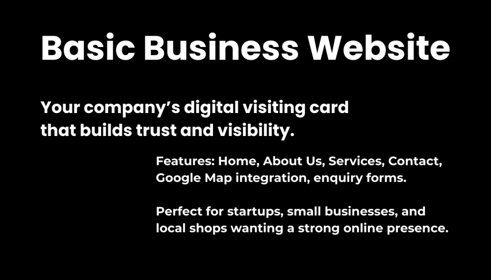 Basic Business Website Slide