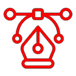 Graphic Design in Red